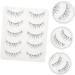 Beavorty 5 Pairs Fake Eyelashes Women Eyelashes Pesta as Postizas Naturales Volume Eyelashes Natural Lashes Natural False Eyelashes Dense Eyelashes Tool 3d Artificial Fiber Transparent Stem - Buy Online on GoSupps.com