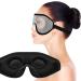 Folk Sleep Eye Mask - Memory Foam 3D Contoured Sleep Mask for Women Men - Black - Buy Online on GoSupps.com