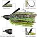 MadBite Swim Jig Fishing Lures 5 Pack - Heavy Brush Guard, Silicone Skirt, Needle Point Hooks - 3/8 oz and 1/2 oz Sizes - Multi-Color Kits - Clear & Muddy Water - Includes Storage Box - Buy Online on GoSupps.com