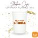 Thanksgiving Party Cups - Set of 12 White and Burnt Orange 16oz Stadium Cups for Thanksgiving & Friendsgiving Parties - Buy Online on GoSupps.com