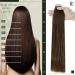 Runature Brown Real Hair Extensions - 50cm Invisible Tape Extensions Remy Human Hair 50g #4 - Buy Online on GoSupps.com