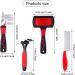 4-Piece Pet Grooming Set: Dematting Comb, Slicker Brush, Steel Comb - Dog & Cat Grooming Tools - Buy Online on GoSupps.com