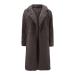 Fleece plush jacket fluffy warm zipper wool jacket ladies coat winter jacket winter color variants transition jacket light quilted jacket lined cardigan winter warm trench coat s brown-b