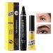 Teksome Women's Eyebrow Pencils Microblading Eyebrow Pen Waterproof Brush Tip Eyebrow Pen - Liquid Eyebrow Makeup Pen 4-Prong Fork with Gel for
