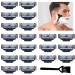 Razor blades 20 pieces of razor refill rasier blades Razor-blades security razor manual men's hairdressing blades with black brushes gifts for men