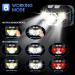 LHKNL 1200 Lumen Rechargeable Headlamp 2-Pack | Ultra-Light Waterproof LED Headlight with Red Light | 8 Modes for Outdoor Activities - Buy Online on GoSupps.com