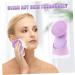POPETPOP 1pc Facial Cleaning Device Facial Cleaning Machine Electric Facial Brush Manual Exfoliating Brush Face Brush Cleansing Brush Silica Gel Deep Cleaning Purple 10.8X6cm - Buy Online on GoSupps.com