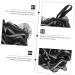 Buy 4pcs Black Bath Balls | Wear-Resistant Loofah Sponge | Portable Bath Accessories for Shower & Spa - Buy Online on GoSupps.com
