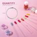 100 Pieces Nail Art Tips Rings - Transparent Display Sticks for Salon & Beginners | DIY Nail Art & Perfect Christmas Gifts for Women - Buy Online on GoSupps.com