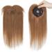 12" Hair Toppers with Fringe for Thinning Hair Women Real Hair #6 Light Brown (35g) - Buy Online on GoSupps.com
