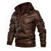 Hanxiulin plush jacket oversize warm lined fleecemantel men's winter jacket jacket jacket on both sides transition jacket causal sweat jacket loose slim coat outerwear winter coat plush jacket brown l