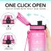 GOSWAG 32oz Motivational Water Bottles with Time Marker & Fruit Strainer  Sports Water Bottle with Times to Drink  Leakproof & BPA Free  Reusable Plastic Bottle with Strap no Straw for Gym & School Balloon - Buy Online on GoSupps.com