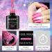 MIZHSE Neon Reflective Glitter Gel Polish Set - Fluorescent Shiny Disco Sparkle - UV LED Soak Off Gel Kit for DIY Nail Art - Salon Quality - Buy Online on GoSupps.com