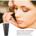OHPHCALL 12Pcs eyeliner brush eye shadow brush angled eyebrow brush makeup eyeliner brush eyeliner 14.5x0.7x0.5cm Black - Buy Online on GoSupps.com