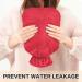 Red Hot Water Bottle with Cover - 2L Heating Bottle for Pain Relief & Hand Warming | International Shipping - Buy Online on GoSupps.com