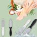 Feiccier Stainless Steel Double-Sided Foot Files - Professional Callus Remover for Cracked Heels, Corns, and Dead Skin - 2 Pcs Set - Buy Online on GoSupps.com