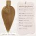 Ruwiss Real Hair Topper for Women | Silk Base Clip-In Hair Pieces | Light Brown Short Wigs for Thin Hair | 100% Human Hair Crown Topper - Buy Online on GoSupps.com