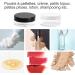 Zitfri 5ml Transparent Cosmetic Jars - 60 Pack Mini Cream Containers with Screw Cap for Lip Balm & Creams - Versatile Black/White Options for Skincare - Buy Online on GoSupps.com