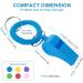 Thinp 6-Pack Triller Pipes for Kids - Colorful Plastic Whistles with Stretchable Lanyard for School Sports & Referees - Buy Online on GoSupps.com