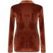 Gold Velvet Long Sleeve V-Neck Blouse - Coffee - XL - Buy Online on GoSupps.com
