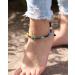 7 Chakra Lava Stone Ankle Bracelets for Women | Essential Oil Diffuser Jewelry | Meditation & Yoga Crystals Gifts - Buy Online on GoSupps.com