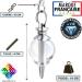 Shop Radiesthesia Pendulum | Himalayan Rock Crystal & White Quartz Oracle Esoteric Pendulum | International Shipping Available - Buy Online on GoSupps.com