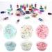 PHOGARY 48 Bottles Nail Art Decoration - Glitter Powder Sequins & Beads for DIY Nail Eye & Face Makeup - Buy Online on GoSupps.com