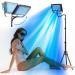 JITESY Tanning Lamp Solarium for Home 50 W Sun Lamp Tanning Lamp for Face and Body 2 Modes Constant + Pulsating 5 Brightness Levels Face Tanning Daylight for Home