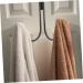 Baluue Clothes Rack 6 Pcs Double Hook Towel Hooks Wall Mounted Clothing Rack Over Door Clothes Hanger Rack Metal Coat Hooks 14x9cmx3pcs Blackx3pcs - Buy Online on GoSupps.com