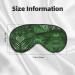 Cute Green Palm Leaves Eye Mask - Double-Sided Sleep Mask for Ultimate Light Blocking & Comfort | Enhance Sleep Quality - Buy Online on GoSupps.com