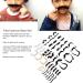 Self Adhesive Fake Eyebrows Beard 60 Pcs Moustache and Eyebrows Stick on Fake Eyebrows and Moustache Kit for Old Man Dress Up Grandpa Costume Accessories - Buy Online on GoSupps.com