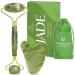 Premium Certified Jade Roller Gift and Gua Sha Set - Includes Anti Aging Face Roller and Gua Sha Facial Tool - Face Massager for Your Skincare Routine by Plantifique Jade Gua Sha and Roller