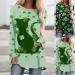 St. Patrick's Day Women's Printed Sweater Tunic - Long Sleeve Blouse for Casual Wear in Large Black - Buy Online on GoSupps.com