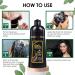 Black Hair Dye Shampoo - Instant Natural Color for Gray Hair - 100% Grey Coverage - 3 in 1 Herbal Coloring - 500mL - Buy Online on GoSupps.com