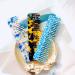 Korean Acetate Antistatic Massage Hair Comb - Large Tooth Hairbrush with Turtle Shell Print - Fantasy Blue Color - Hairdresser Brush Kamm Set - International Shipping Available - Buy Online on GoSupps.com