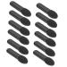 FOYTOKI 100pcs Mini Eyeshadow Swab Concealer Brush Mini Lip Brush Makeup Wand Lip Balm Black Milky Cotton