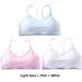 Girls Print Racerback Sports Bras - Training 3 Pack for Women - Color Letter Design - D One Size - Buy Online on GoSupps.com