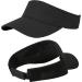 Unisex Adjustable Outdoor Golf Visor | Solid Black Sun Hat for Women & Men | 22-23 inches | Medium Size | 1pc - Buy Online on GoSupps.com