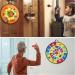 Kizmyee 26'' Dinosaur Themed Dart Board Set for Kids - Double Sided with Sticky Balls and Darts - Indoor/Outdoor Party Games Toy for 3-12 Years Old - Buy Online on GoSupps.com