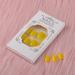 Short Lemon Yellow Press On Nails - 24PCs Solid Dark Color Glue On Fake Nails - Medium Square Shape - Buy Online on GoSupps.com