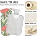 Naanle 2L Hot Water Bottle with Cover - Palm Leaf Parrots - Pain Relief & Heat Therapy for Menstrual Cramps - Transparent Large Hot Water Bottle - International Shipping - Buy Online on GoSupps.com
