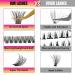 Lash Clusters - 72 Pcs D Curl Eyelash Extensions | Wispy Individual Clusters 10-16mm for DIY Makeup | Thin Band by Sweetheart - Buy Online on GoSupps.com