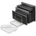 byAlegory Acrylic Makeup Eyeshadow Palette Organizer with Removable Dividers - 10 Space Vanity Desk Storage - Clear | Fits All Palette Sizes - Pack of 1 - Buy Online on GoSupps.com