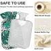 NAANLE Leopard Palm Leaf Hot Water Bottle 2L Large Transparent Heat Relief for Menstrual Cramps & Pain Therapy - Buy Online on GoSupps.com