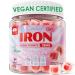 Iron Gummies for Women 25mg Plus Vitamin C Beet Root Vitamin B12 Folate for Iron Deficiency Anemia Energy Boost Sugar Free Iron Supplement Non-Constipating No After Taste 60 Cts 60 Count (Pack of 1)