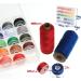 ilauke 50Pcs Bobbins Sewing Threads Kit - 400 Yards Polyester Thread Spools - Prewound Bobbins with Case for Brother Singer Janome - 25 Colors - Buy Online on GoSupps.com