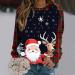 Women's Christmas Snowman & Penguin Print Sweatshirt | Xmas Raglan Pullover | Winter Top Sweater | Navy XL - Buy Online on GoSupps.com