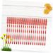 BELLIFFY 100pcs Nylon Eyelash Brush Lash Bonder Lash Lengthening Mascara Eyelash Remover Eyelash Mascara Red Size 1 Red - Buy Online on GoSupps.com