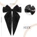 2Pcs Glitter Layered Hair Bows 8 Inch Barrette Hair Clip for Women Girls - Black+Red - Buy Online on GoSupps.com