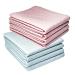 Cauzi 4 pieces Premium wrap pad for on the go Wickel cover washable and reusable cotton breathable waterproof cost -saving 60x70 cm (pink)